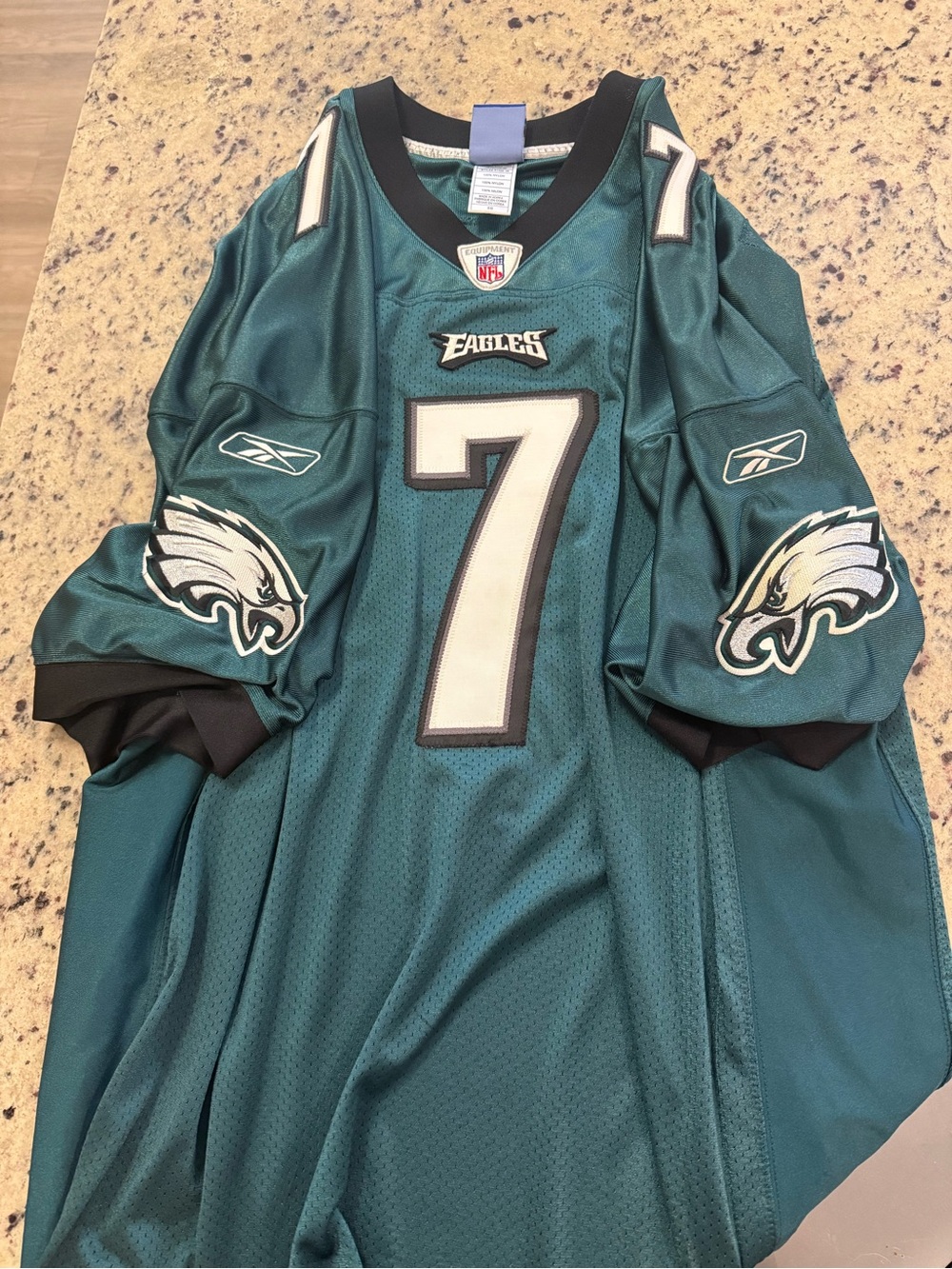 Reebok Philadelphia Eagles #7 Teal Football Jersey